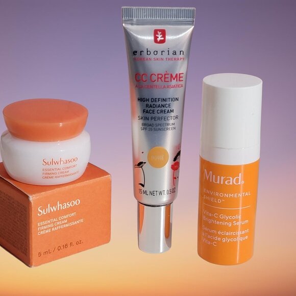 Facial Trio Sulwhasoo Erborian Murad Facial Cream Serum - Picture 1 of 12